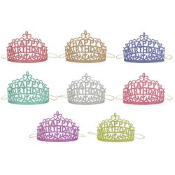 Meri Meri Papirnate krone v kompletu 8 ks Happy Birthday – Cene