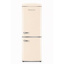 Ravanson LKK-315RM Retro Fridge 597 mm x 707 mm x 1943 mm | 315 l | Total No Frost | Energy Class E | Cream Cene
