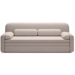 ELTAP Bež baršunasti sklopiva/s prostorom za odlaganje sofa 236 cm Elioss – Cene