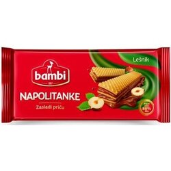 Bambi napolitanke lešnik 185g Cene