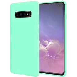 Beline silikonska futrola za Samsung Galaxy S10 - Tirkizna Cene