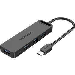 Vention Type-C to 4-Port USB 3.0 Hub, Black 0,15m Cene