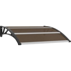  Nadstrešnica za vrata crna 120 x 100 cm PC Cijene