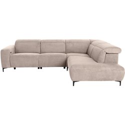 Pure Home Lifestyle SEDEŽNA GARNITURA, rebrasti žamet rjavosiva Cene