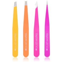 Brushworks Combination Tweezer Set set pincet za obrvi vrsta Brights 4 kos Cene