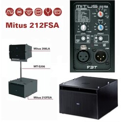 FBT MITUS 212FSA 1200w aktivni sub bas zvučnik Cene