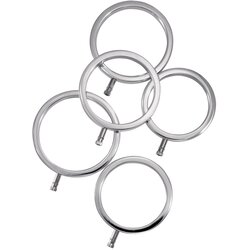 ElectraStim Solid Metal Cock Ring Set 5 Sizes Cene