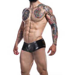 Cut4Men Booty Shorts Black Leatherette Cene