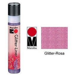 Marabu Barva v plastenki - Glitter liner 25ml roza 18030009533, (20386552) Cene