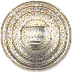Zepter Masterpiece Zepter Flora - porcelain dinner and coffee set for 12 persons, 68 elements - colorful floral patterns, scratch resistant, dishwasher safe Cene
