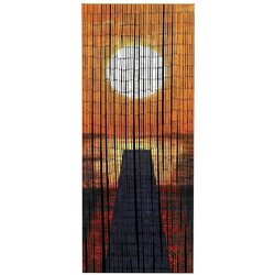 Maximex Oranžna bambusova zavesa za vrata 200x90 cm Sunset - Maximex Cene
