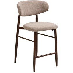 House Nordic Bež/temno rjav oblazinjen barski stol (višina sedeža 65 cm) Levanto – Cene