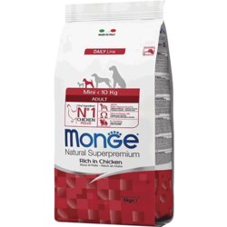Monge Hrana za pse malih rasa Daily Mini Adult, Piletina - 7.5 kg Cene