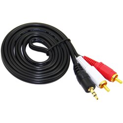 RCA Oehlbach D1C84012 utičnica / Cinch audio priključni kabel [2x muški cinch konektor - 1x 3,5 mm banana utikač] 0.50 m crn Cene