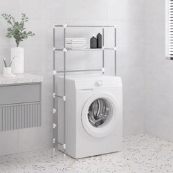 vidaXL 2-nadstropni regal za nad pralni stroj siv 69x28x143 cm železo Cene