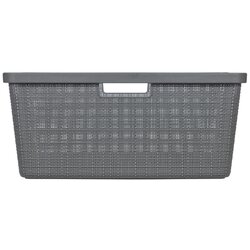 Curver Jute korpa za rublje, 46L, tamno siva (3253928091026) Cene