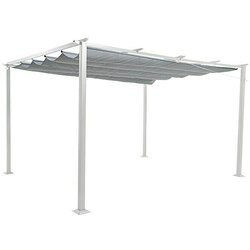 SUNFUN Jakarta Paviljon sa sjenilom na namatanje XL (300 x 400 x 230 cm, Svijetlosive boje, Faktor zaštite od svjetla: UV 50+) Cene