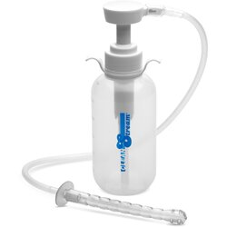 CleanStream Pump Action Enema Bottle with Nozzle Clear Cene