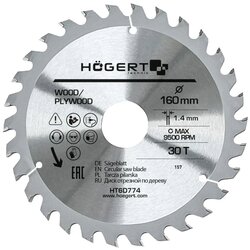 Hoegert testera za cirkular 160X30T HT6D774 Cene