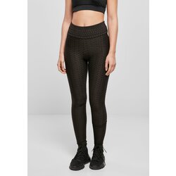 UC Ladies Women's high-waisted honeycomb leggings black Cene