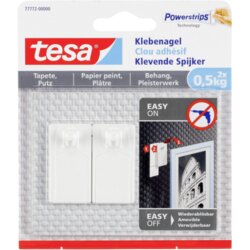 Tesa 1x2 Adhesive Nail (0,5 kg) for Wallpaper & Plaster 77772 Cene