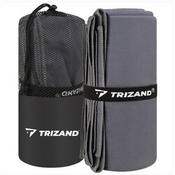 Trizand 27460 hitro sušeča brisača iz mikrovlaken 180 × 100 cm – siva Cene