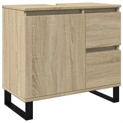 vidaXL Kupaonski ormarić boja hrasta 65x33x60 cm konstruirano drvo Cijene