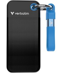 Hard DISK EKSTERNI DŽEPNI SSD 1TB 3.2 GEN2 USB-C VERBATIM 32191 BLISTER CRNO PLAVI Cene