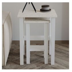 Hanah home Set stočića Gina 2 White Travertine Cene