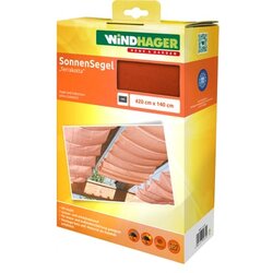 Windhager Sončno jadro, napenjanje z vrrmi, 4,2 x 1,4 m - Terakota Cene