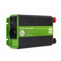 Energenie EG-PWC-PS500-01 12V Cist sinusni auto inverter DC/AC 500W + USB port, 1,95KG Cene