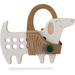 Milin Small Wooden Lacing Toy Daschund aktivnostna igrača 8 cm x 13 cm x 0,7 cm 1 kos Cene