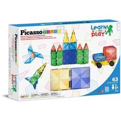 PICASSO_TILES komplet z avtomobilčkom 63 kos Cene