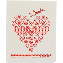 OWOSCHFETZN Gobasta krpa "Križni šiv" - Danke! Cene