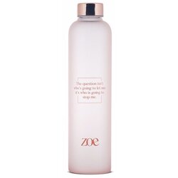 Zoe Quote Glass Bottle boca za vodu boja Pink 750 ml Cene