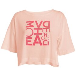 Deha OVERSIZE COTTON NET T-SHIRT, ženska majica, pink B64440 Cene
