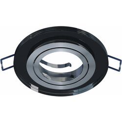 LED-LABS Stropna vgradna svetilka GIRO - črna iz stekla Cene