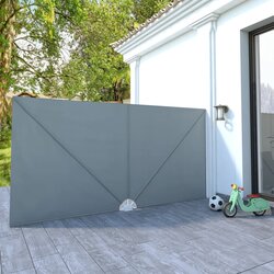vidaXL Sklopiva bočna tenda siva 400 x 200 cm Cijene