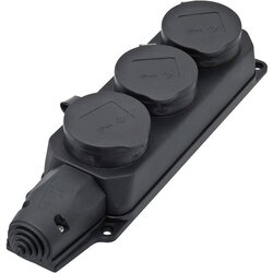 interBär Razdelilna letev brez stikala 3-delna črna\, ohne Stecker 9006-004.01, (20457410) Cene