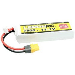 LemonRC lipo akumulatorski paket za modele 11.1 V 1800 mAh Število celic: 3 35 C mehka torba XT60, (20641347) Cene