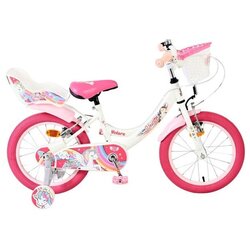 Volare dječji bicikl Unicorn 16″ bijele boje, s dvije ručne kočnice Cene