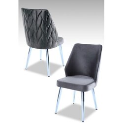 Hanah home set puf fotelja, 48x90x43 cm, 2 dijela, siva Cijene