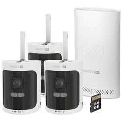 Swann Nadzorna kamera Allsecure 4K, brezžična 64GB SD kartica, 3x kamera - komplet Cene