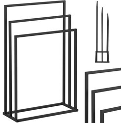 Physa Stojalo za 3 brisače prostostoječe talno JEKLO 55 x 21,5 x 84 cm temno sivo, (21389242) Cene