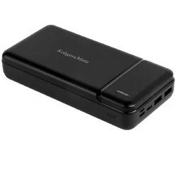 Krüger&Matz Baterijska banka Kruger&Matz 30000mAh z priključki za tablice, telefone.., črne barve Cene