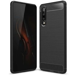 Carbon maska za HUAWEI P30 crna Cene