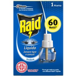 Raid Tečnost za električni aparat protiv komaraca 60 noći Cene