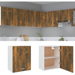 vidaXL Viseča omarica dimljeni hrast 50x31x60 cm konstruiran les Cene