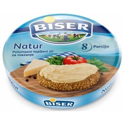 Biser natur polumasni topljeni sir za mazanje 35% MM 140g Cene