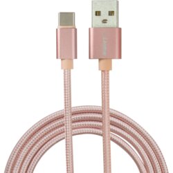Eightt Kabel osemt USB 2.0 A tipa C 1M Traitzado de Nylon Rosa, (21090992) Cene